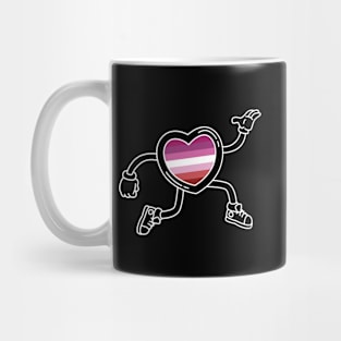 Pride Heart - Lesbian Mug